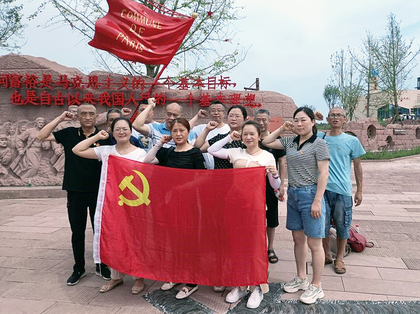 寻访红色足迹  重温历史影象——蓬溪公司开展主题党日运动