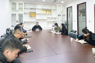 腾博汇游戏官方网站运业总司理蔡亮发到彤熙商贸公司检查指导事情